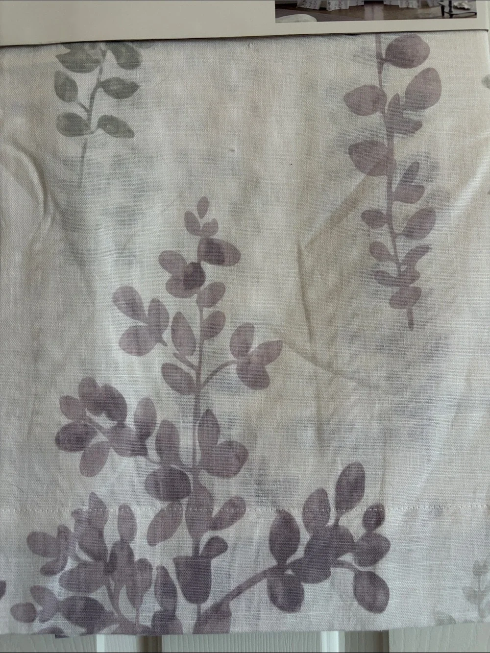 DKNY Watercolor Petunia Rod Pocket Curtain Panel 2-84 inch panels